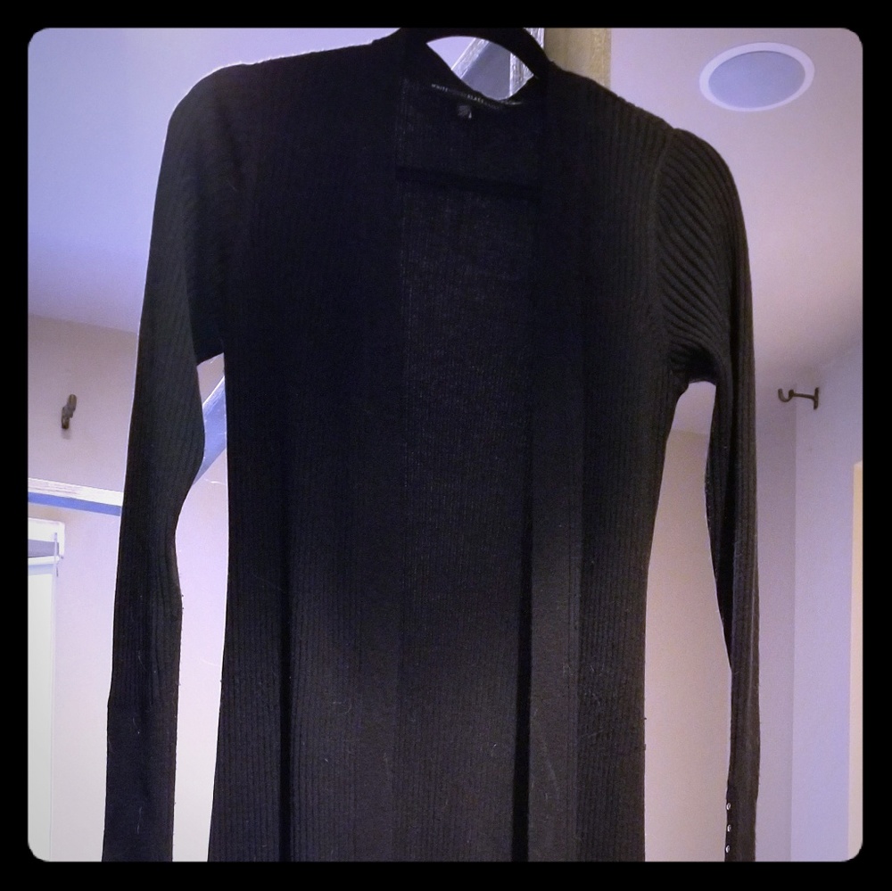 White house black market black wool duster